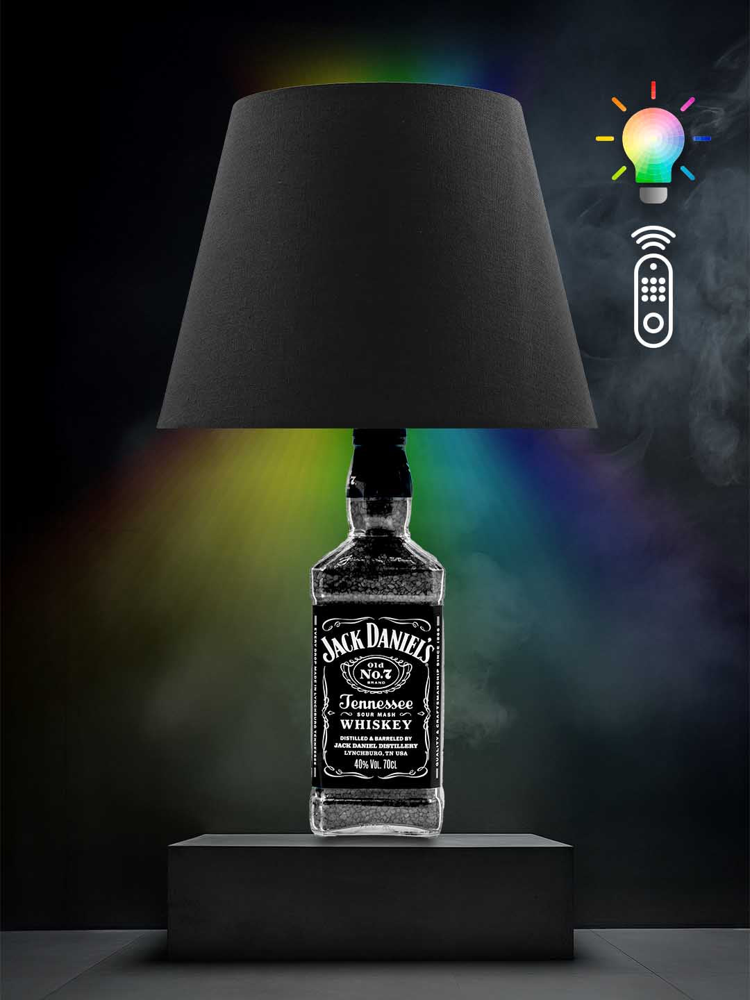 Jack Daniels Tischlampe (Schwarz, RGB)