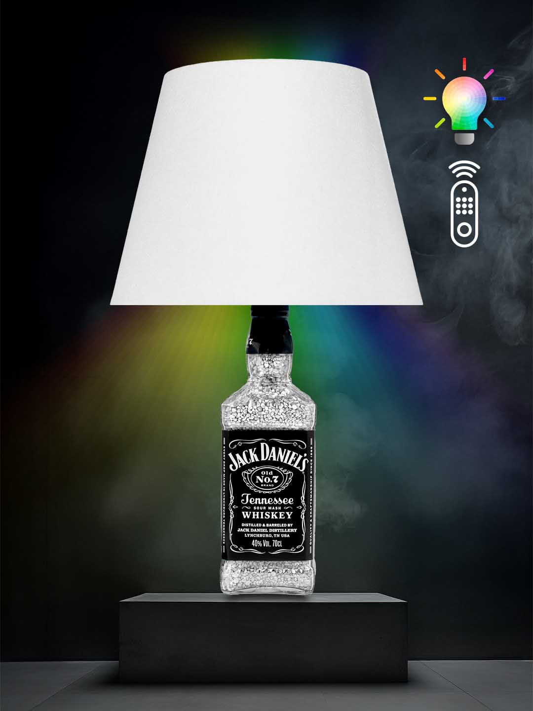 Jack Daniels Tischlampe (Weiß, RGB)