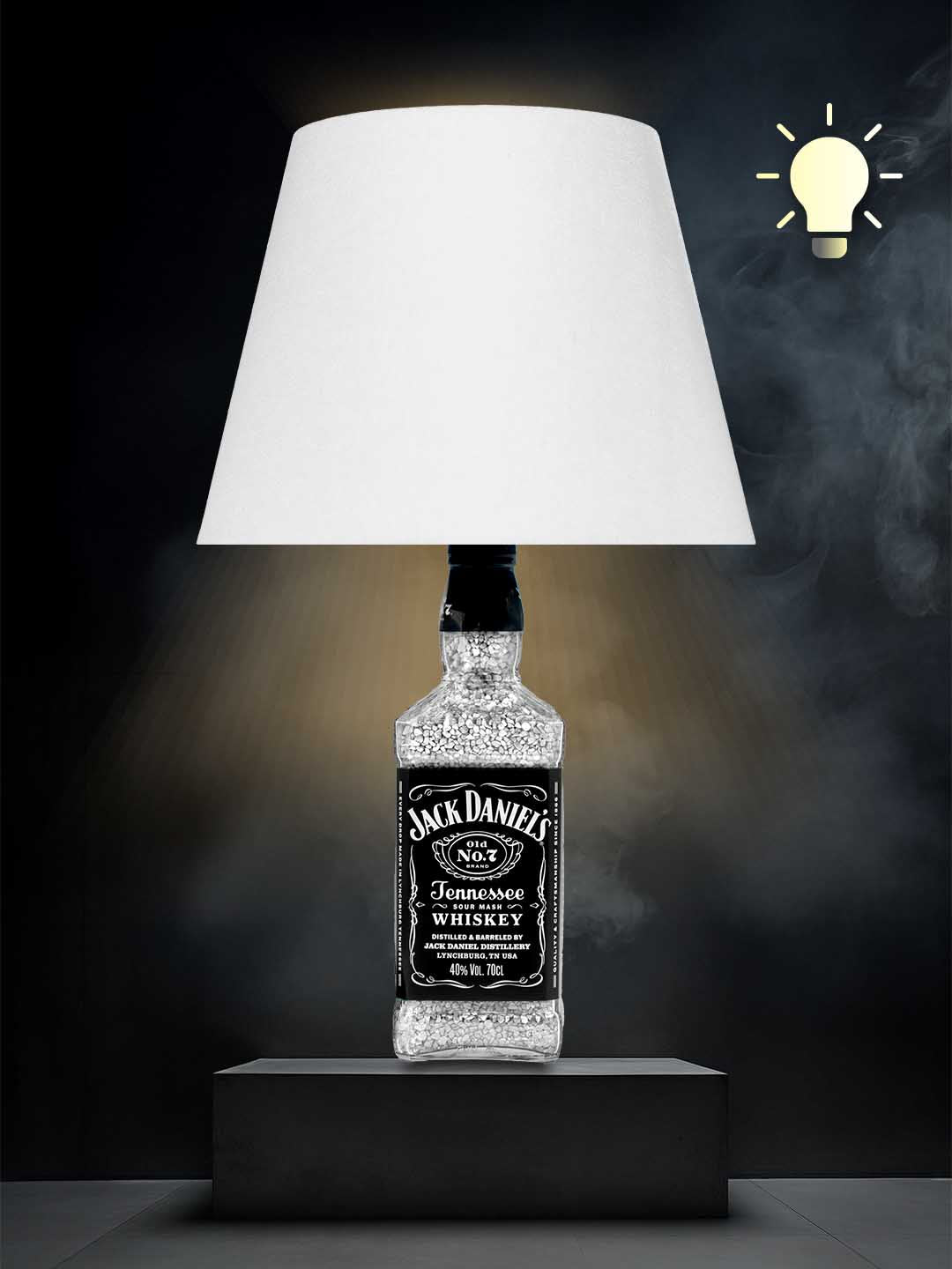 Jack Daniels Tischlampe (Weiß, warmweiß)